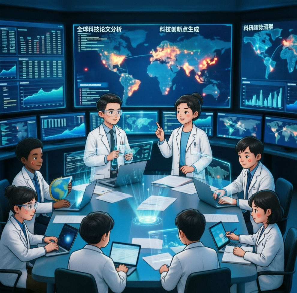 科研团队协同分析